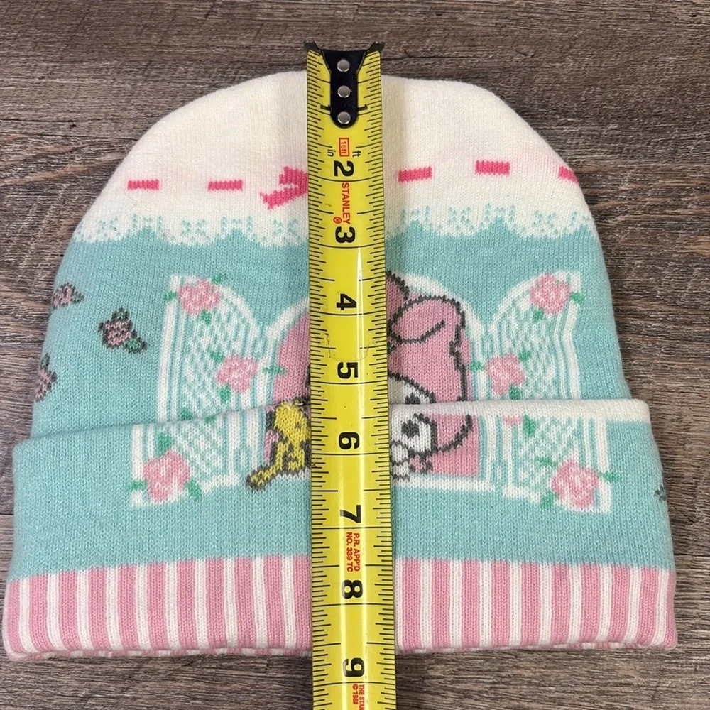 My Melody Window Flower Beanie Knit Hat Sanrio Hello Kitty & Friends